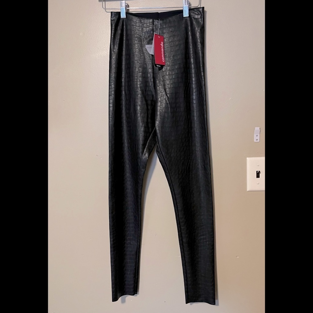 Commando Faux Leather Animal Print Leggings NWT - Picture 4 of 12